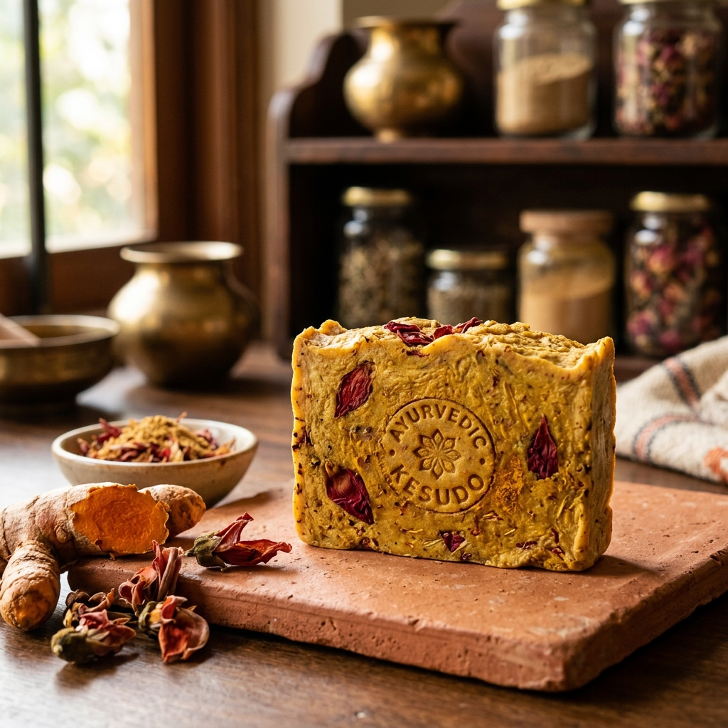 Kesudo Sandalwood & Turmeric Ayurvedic Soap
